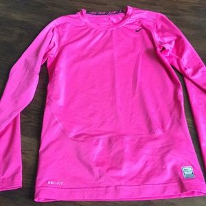 Nike brand dri-fit pink top